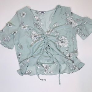 Express Crop Top Floral Print